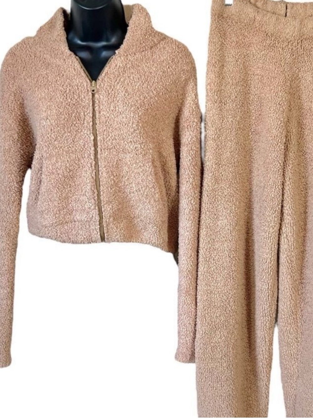Skims Women's Cozy jacket and wide leg pant set S/M